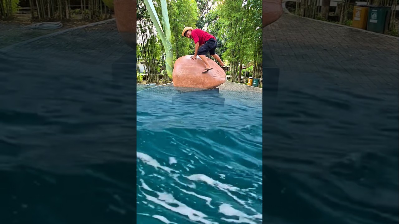 kaget lihat banjir abah adilah naik kelapa raksasa❗️