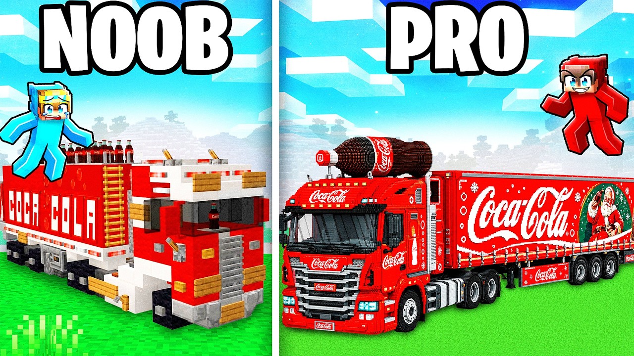 NOOB vs PRO Coca Cola TRUCK Battle!