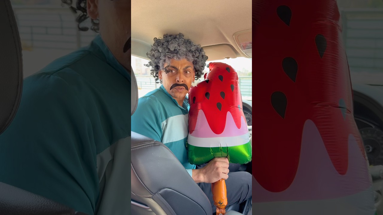ازااااي الايس كريم العملاق !! 😱😂