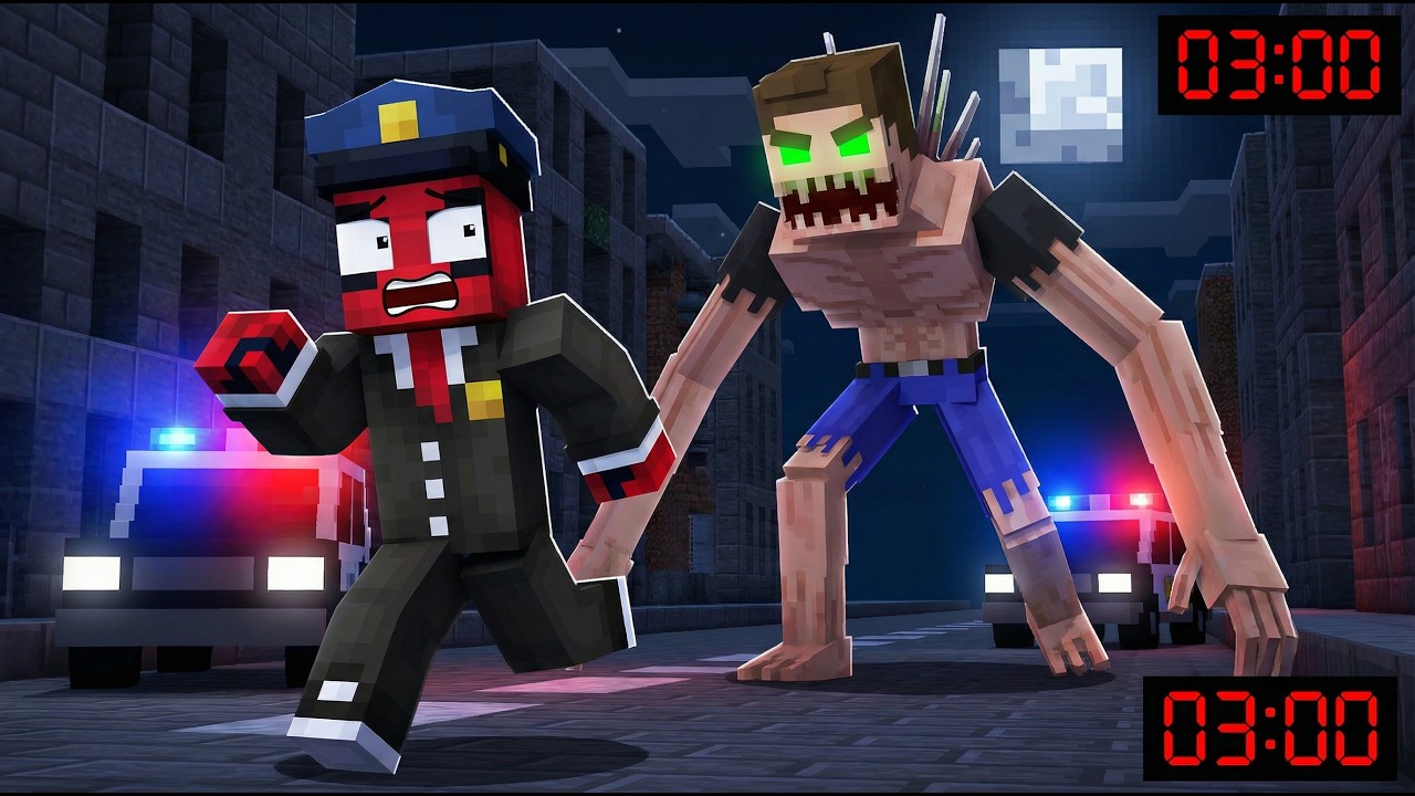 Gece 3'te Polis Olursanız Ne Olur? - Minecraft