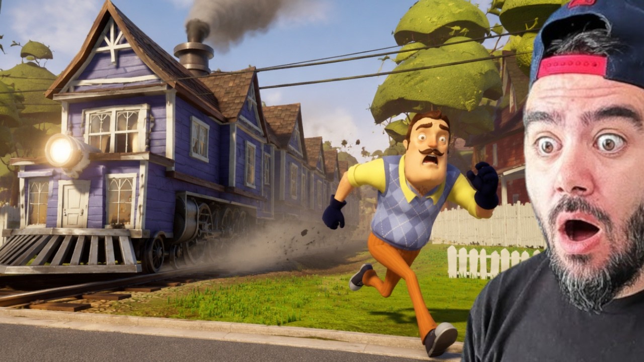WILSONUN EVI TREN OLDU HAREKET EDIYOR - HELLO NEIGHBOR MODS