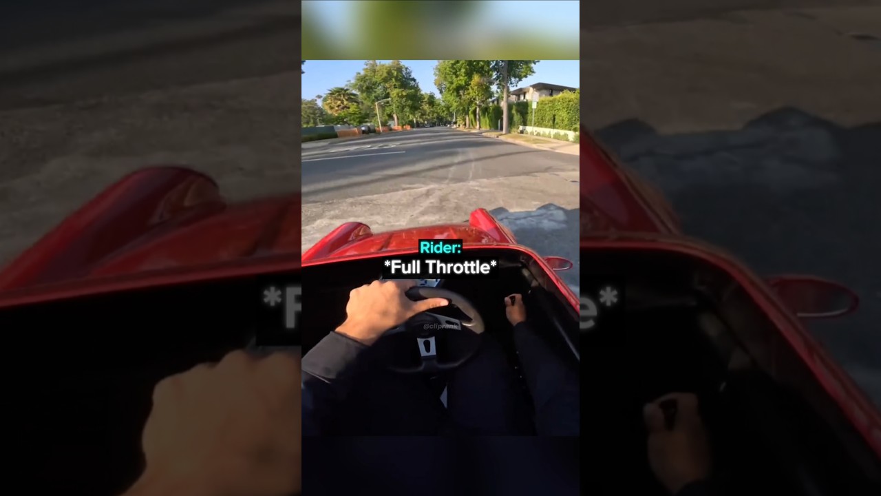 BIKER GOES IN PUBLIC WITH HIS MINI PORSCHE!! 😲