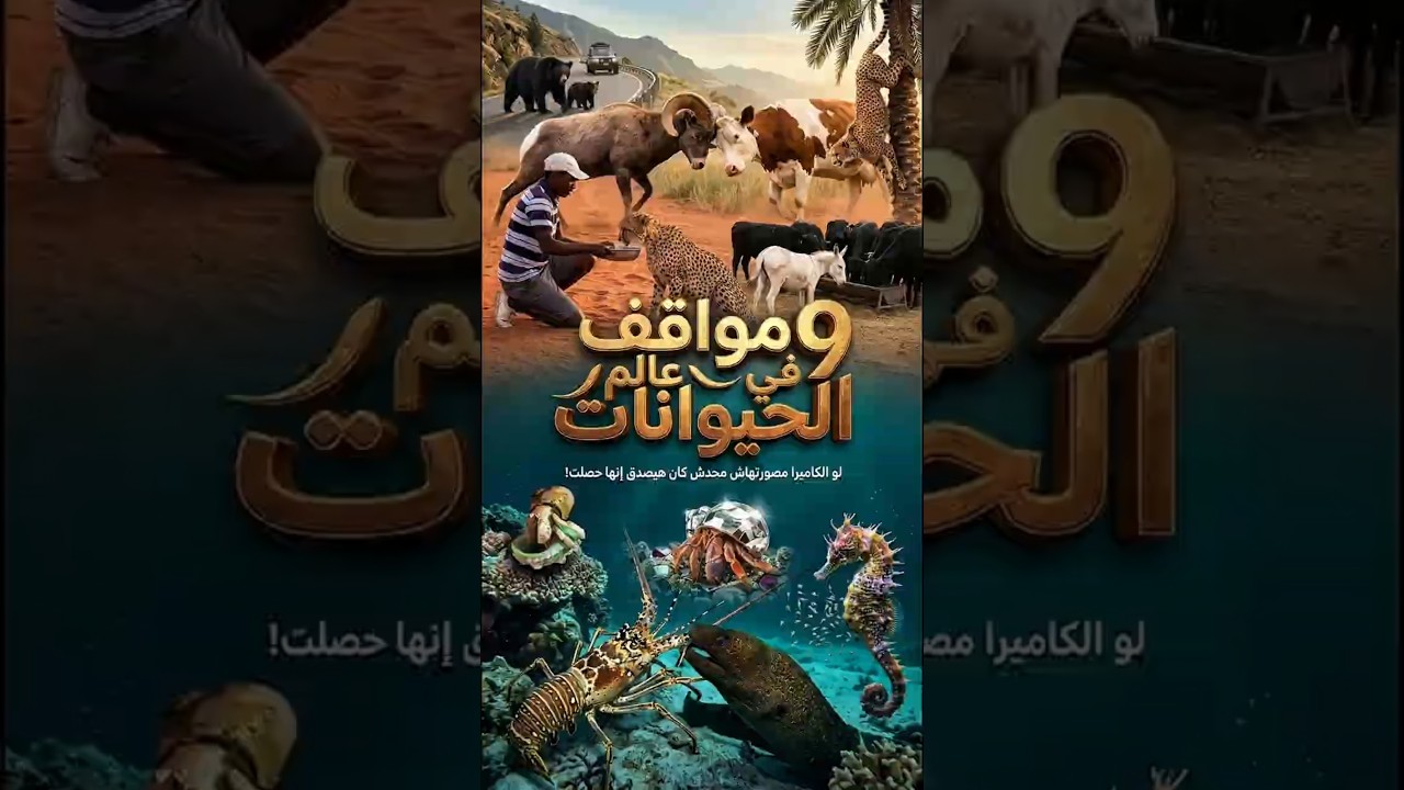 9 لحظات في عالم الحيوانات… لو الكاميرا ما صورتهاش محدش كان هيصدقها! #animals #wildlife #m7etmedia