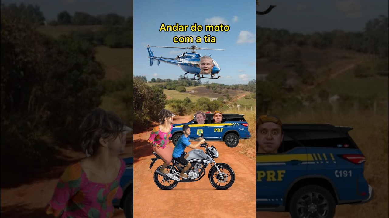 ANDAR DE MOTO COM A TIA