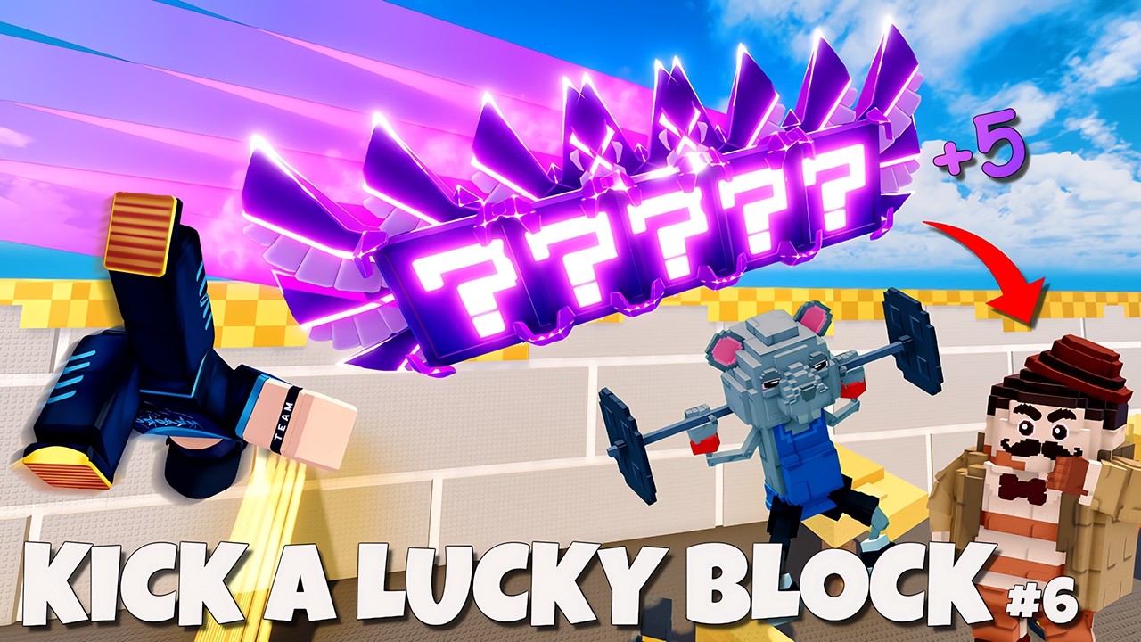 GG!! Sekali Tendang Dapat 5 Lucky Block & Eternal Plus 🔥⚽🔥 | Kick a Lucky Block Indonesia