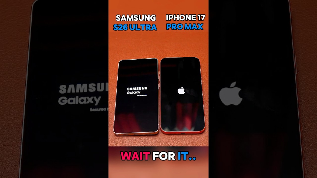 ⚡😱 IPHONE 17 PRO MAX VS SAMSUNG S26 ULTRA BOOT-UP TEST !!