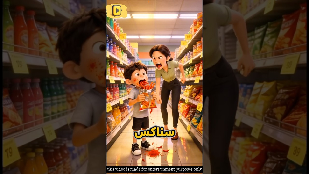 🌶️لا تأكل هذا ؟ شاهد ماذا فعل هذا الطفل في السوبر ماركت بعدما قطع شجر الفلفل | حكايات جوكا #شورت