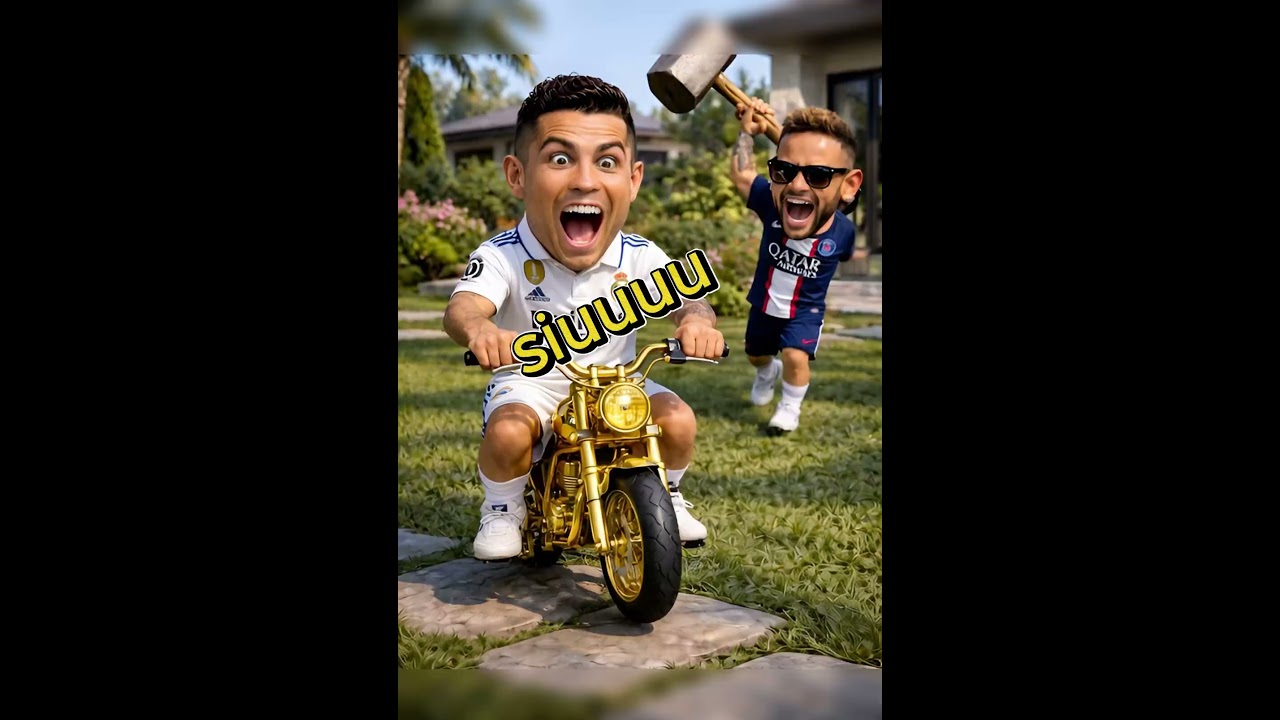 نيمار يُدمر رونالدو شاهد النهاية😱😂 #رونالدو#shorts