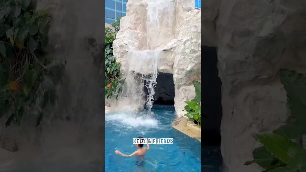 Hah Keizo ga bisa mandi air terjun karena palsu⁉️