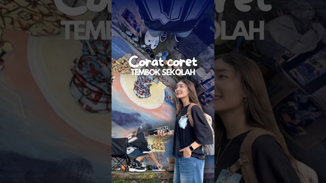 Nekat corat-coret tembok sekolah cuy?