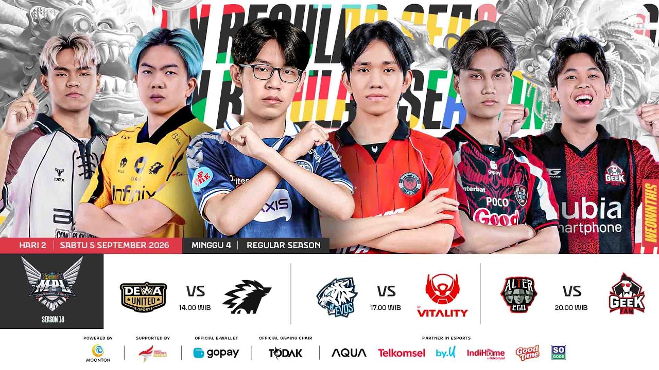 🔴 LIVE | MPL ID S18 | Minggu 4 Hari 2 | Bahasa Indonesia