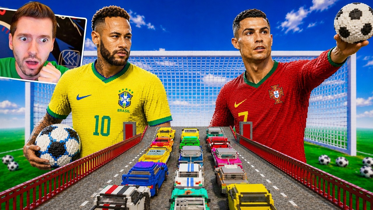 Carros vs NEYMAR e CR7 no Teardown Mods