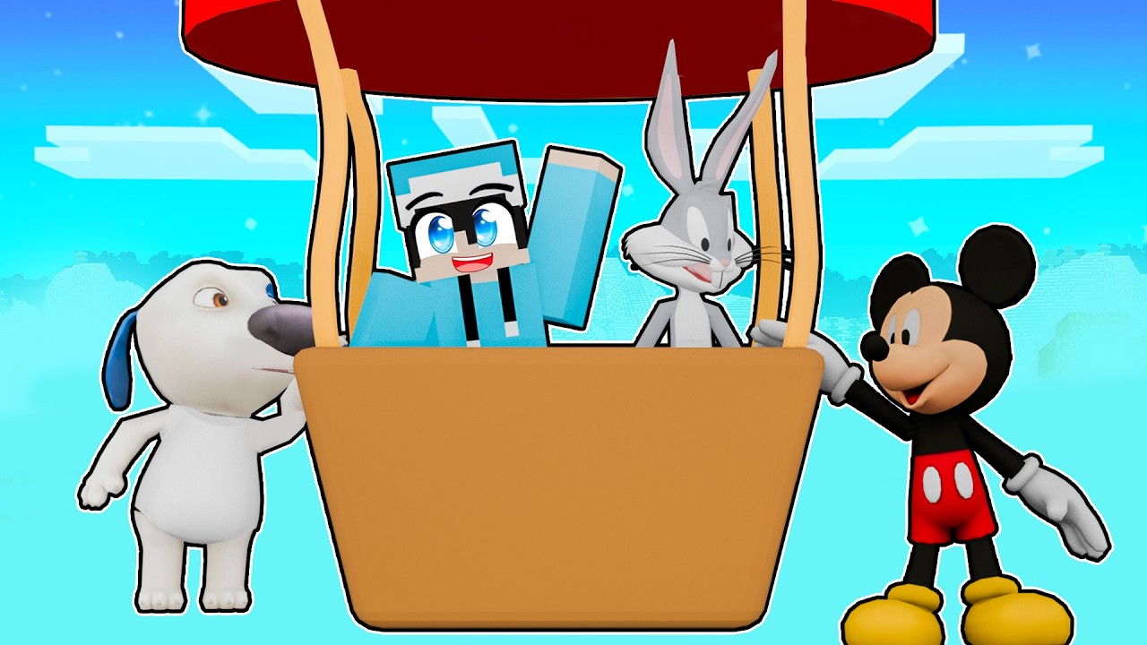 ماين كرافت لكن تحدي البالون السحري !!؟ 🎈🤯