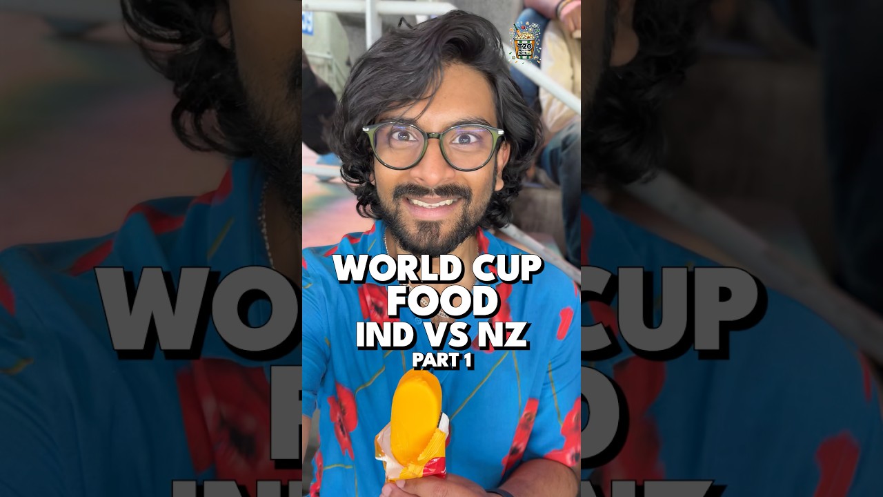 Everything I Ate at India vs NZ T20 Final | Part 1 🏏🏆