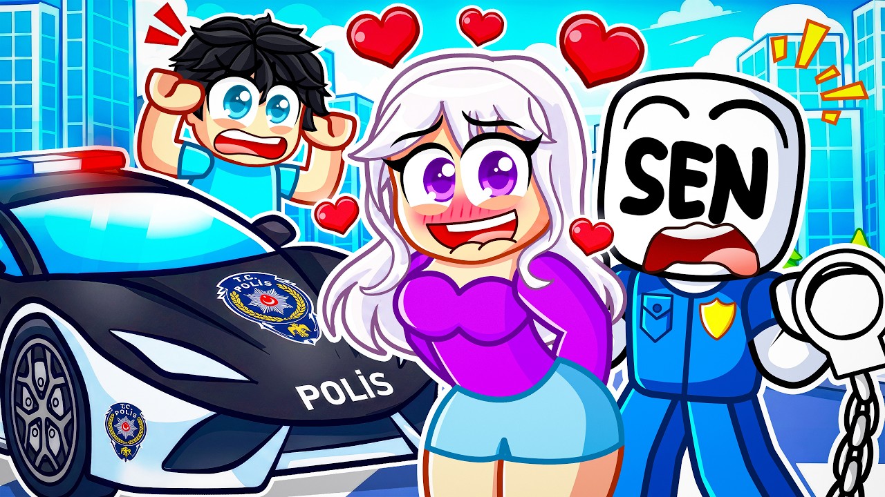 SEN POLİS olarak HIRSIZ KIZLARI Yakaladın - Roblox Driving Empire