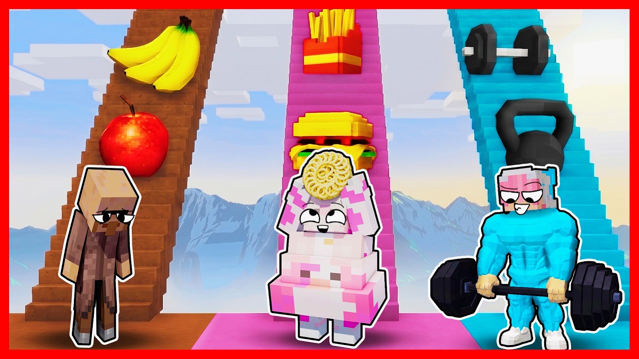 ATUN & MOMON MENAIKI TANGGA GENDUT VS KUAT !! Feat @sapipurba  Minecraft