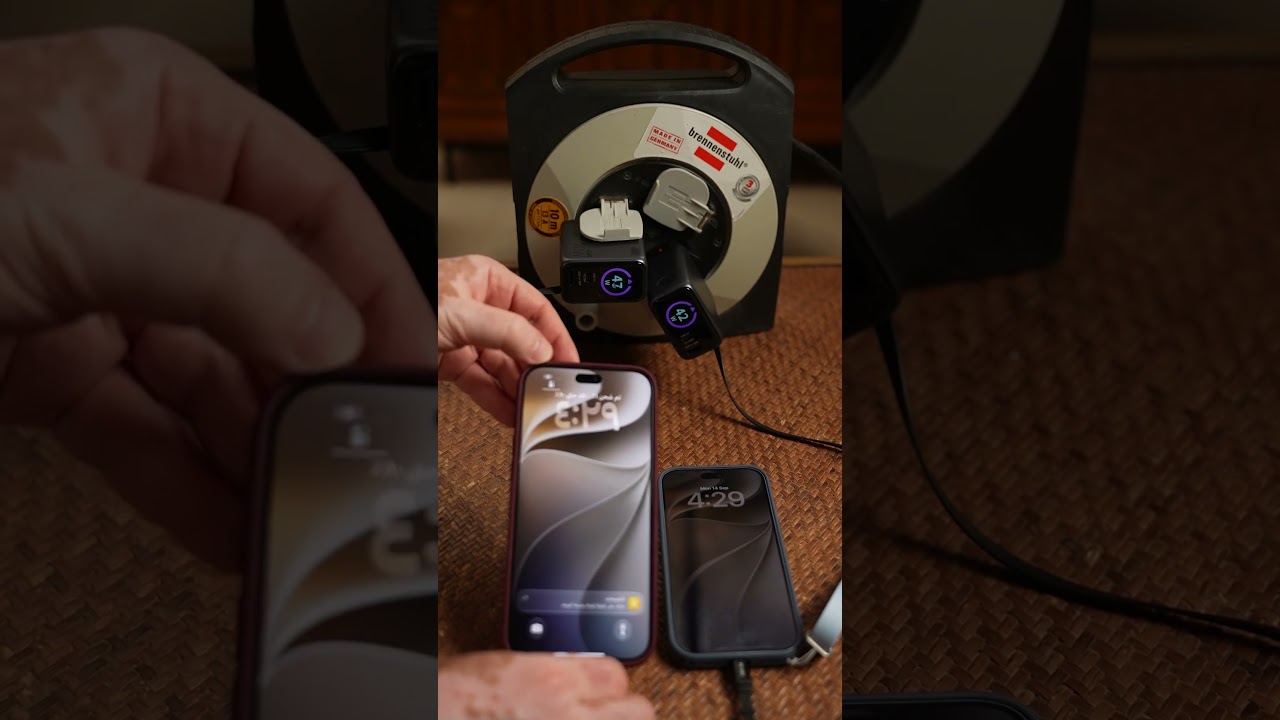 تجربة لسرعة الشحن المحدثة في أجهزة #iPhone18Pro و #iPhone18ProMax