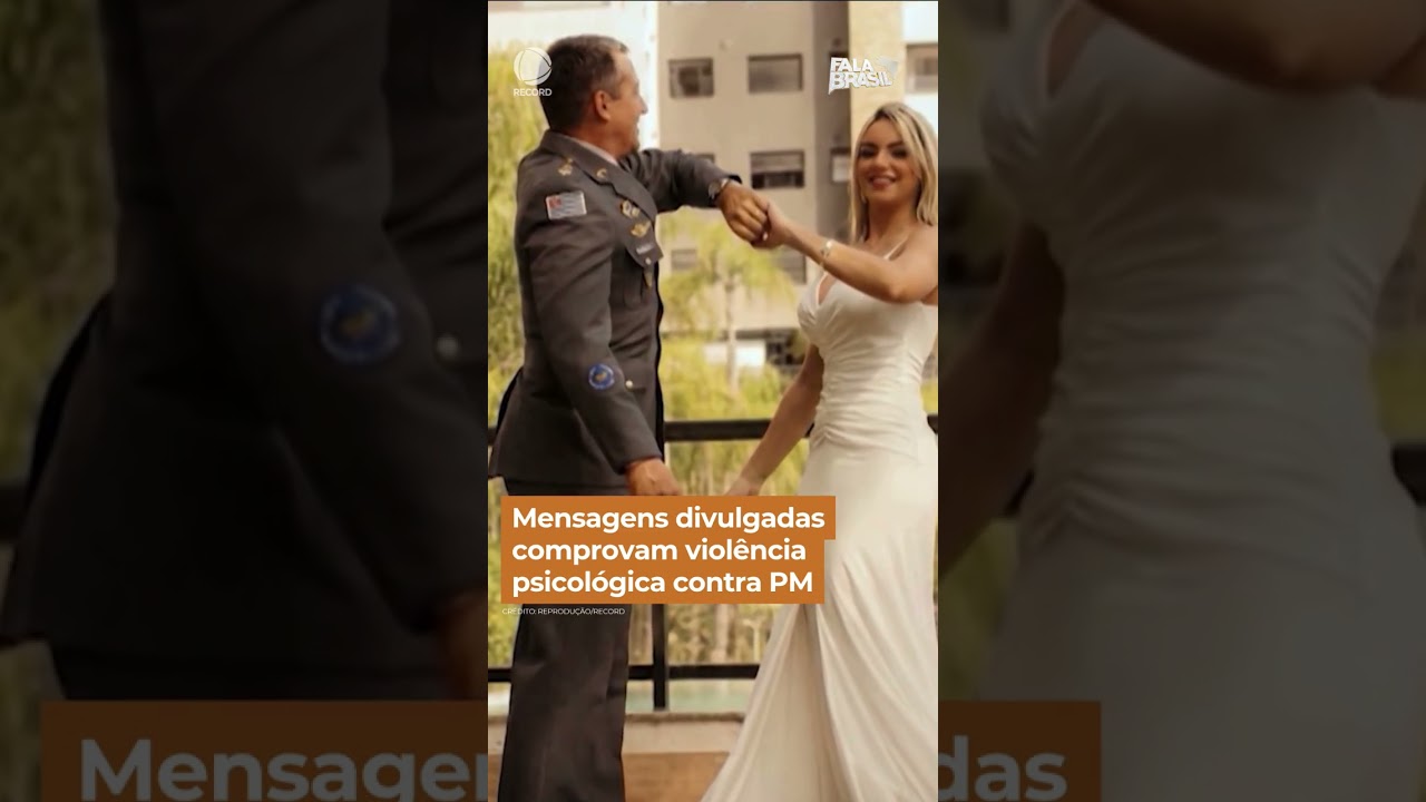 Mensagens mostram o tratamento agressivo do tenente com a policial #shorts #falabrasil