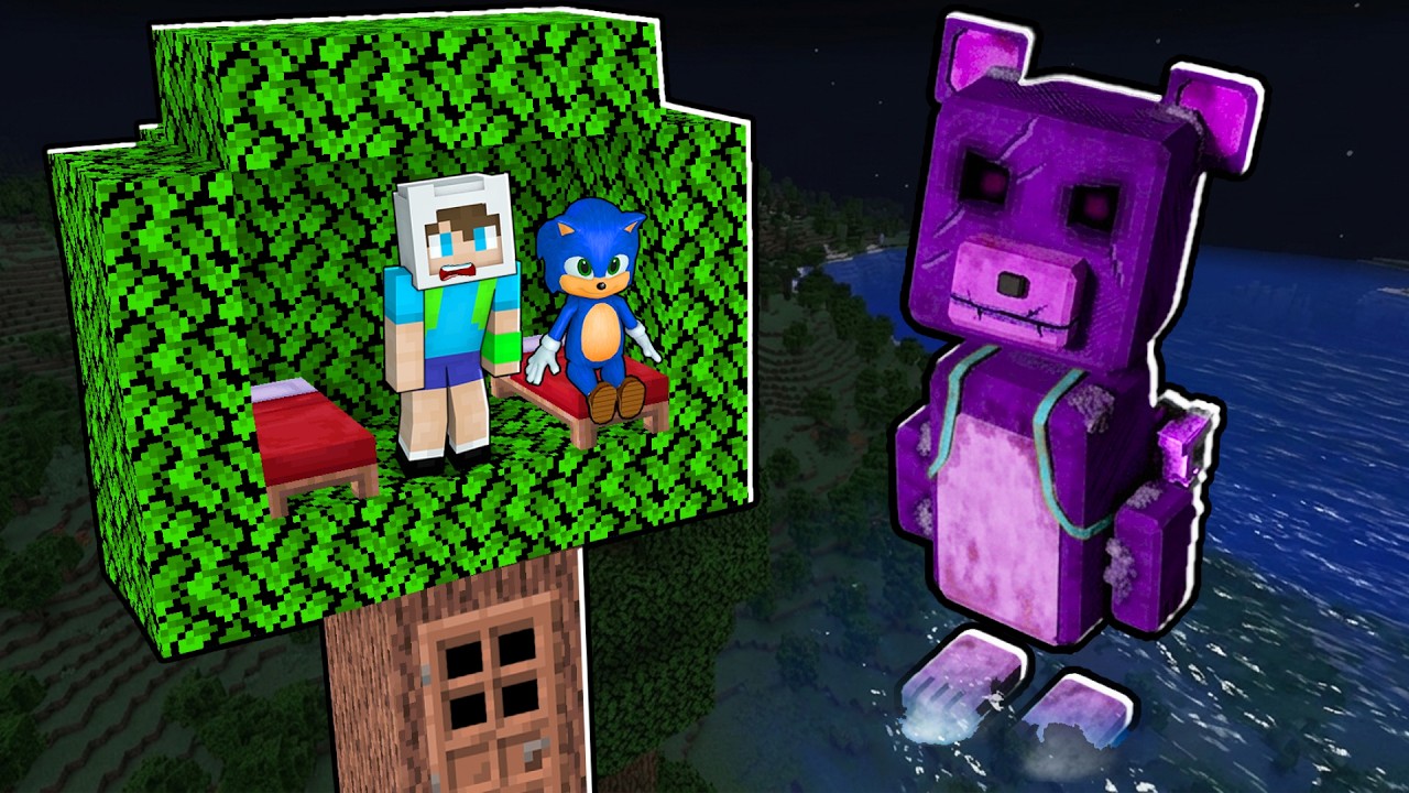 KÖTÜ SUPER BEAR'A KARŞI AĞAÇ EVDE HAYATTA KALABİLİR MİYİZ? 😱 Minecraft