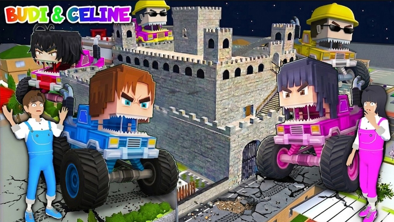 Yuta Mio Buat Benteng Raksasa Paling Aman Dari MOBIL MONSTER YUTA MIO Raksasa DiKota Sakura😱
