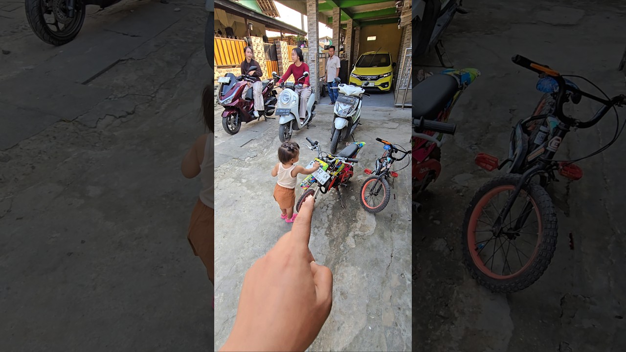 itu dede bayi pasang apa sih di motor klx#trendingshorts