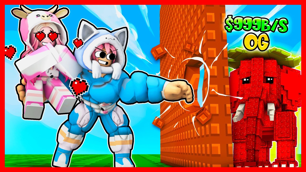 ATUN MENJADI KUAT DAN MENGHANCURKAN TEMBOK PENGHALANG DEMI MOMON !! Feat @sapipurba  Roblox