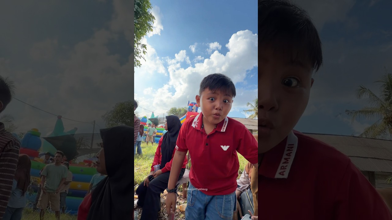 JARANAN KAN SUKA KEJAR BAJU MERAH ‼️ #minivlog #hiburanshorts #anakdesa #vlog