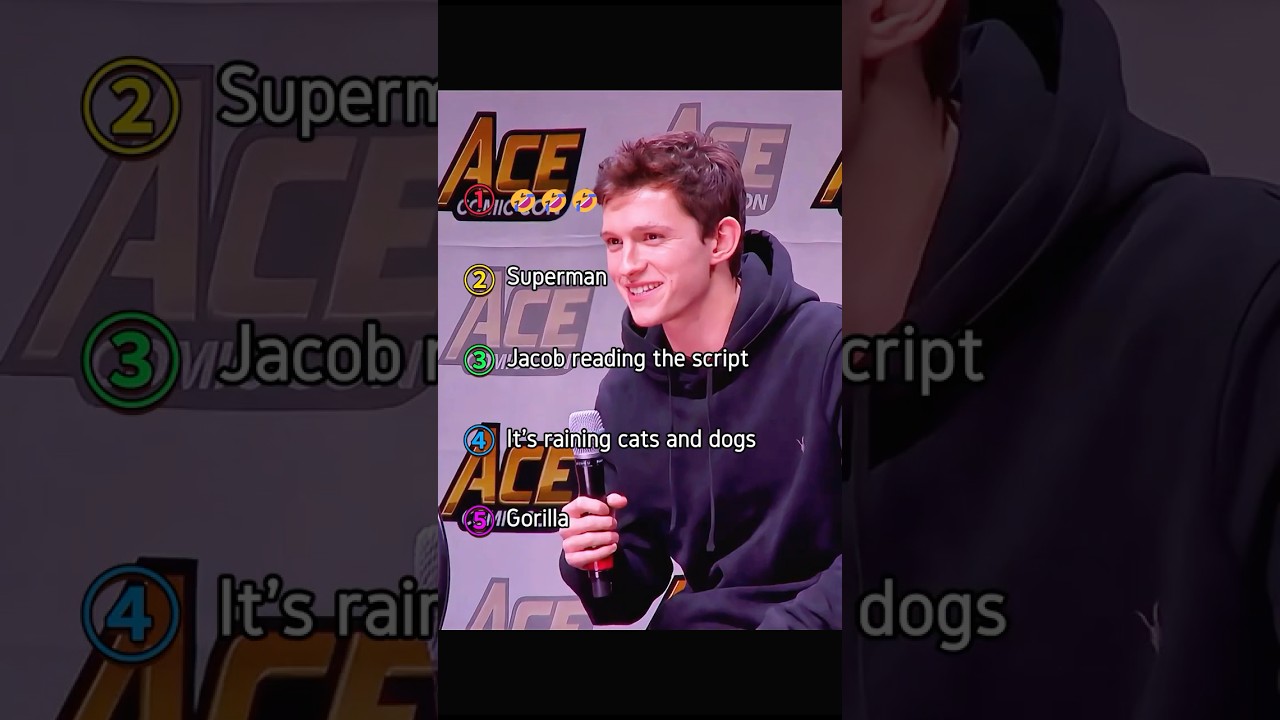 Tom Holland's hilarious moments#viral #funny #shorts #trending #tomholland #youtubeshorts #fyp