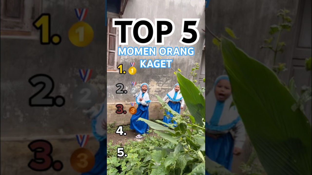 TOP 5 MOMEN ORANG KAGET TERLUCU 😭😱#tiktok #kaget #indonesia