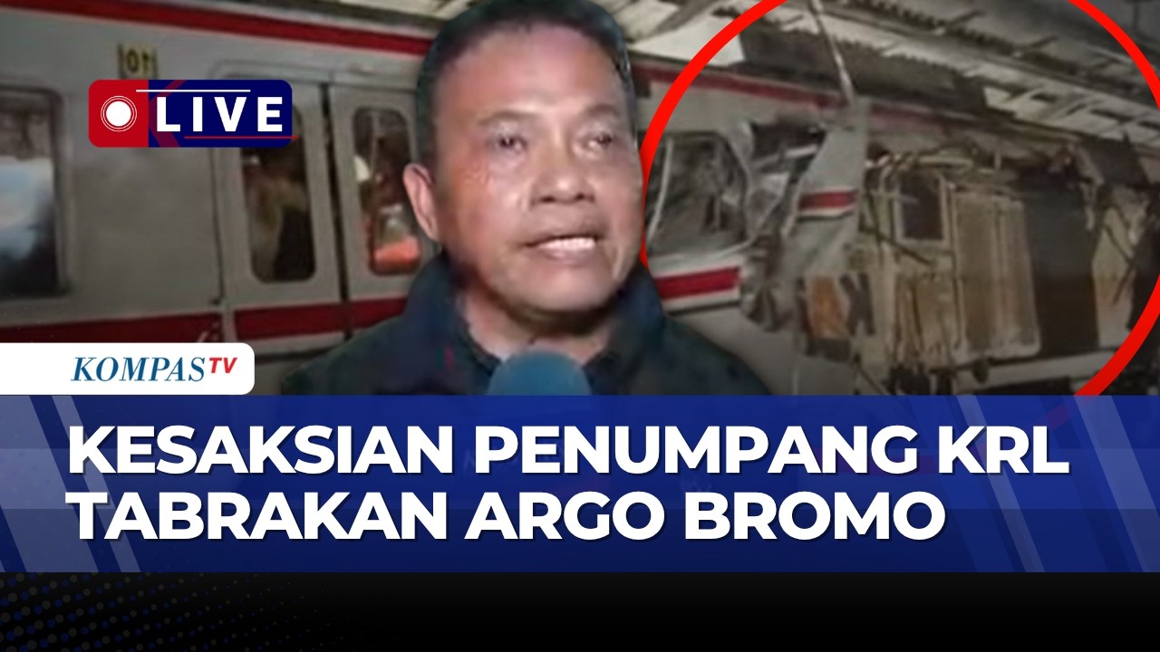 BREAKING NEWS! Penumpang Cerita Kronologi KRL Ditabrak Kereta Argo Bromo Anggrek di Bekasi