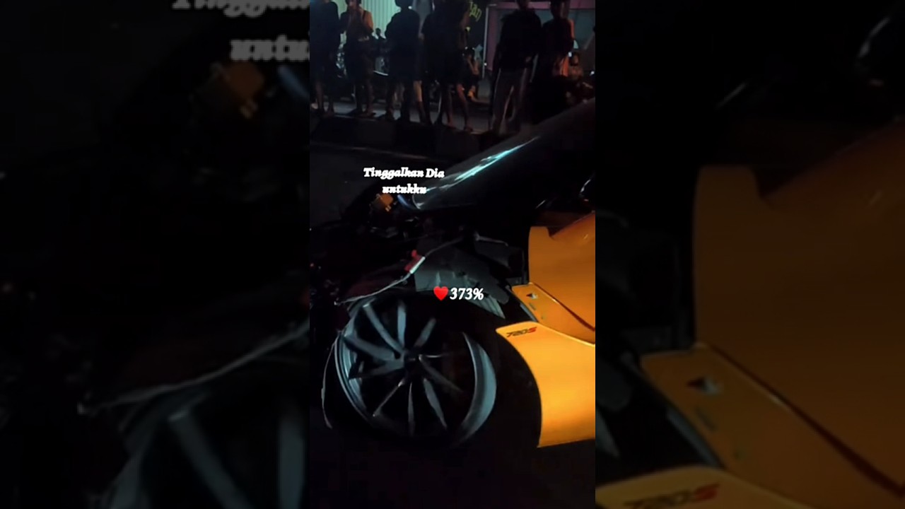 Real No hoax @AndraST_ kecelakaan bersama mobil sport McLaren😰🤕 #andrast #viral #shorts