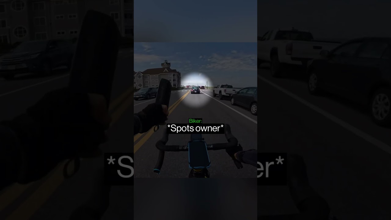 When A Biker Decides To Be A Hero…