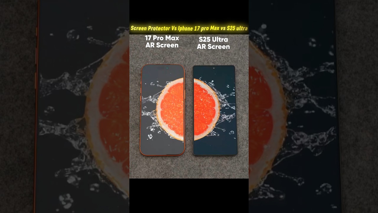 iPhone 17 Pro Max Vs S25 Ultra Ultimate Screen Protection Battle! 🔥#viral #shorts #trending