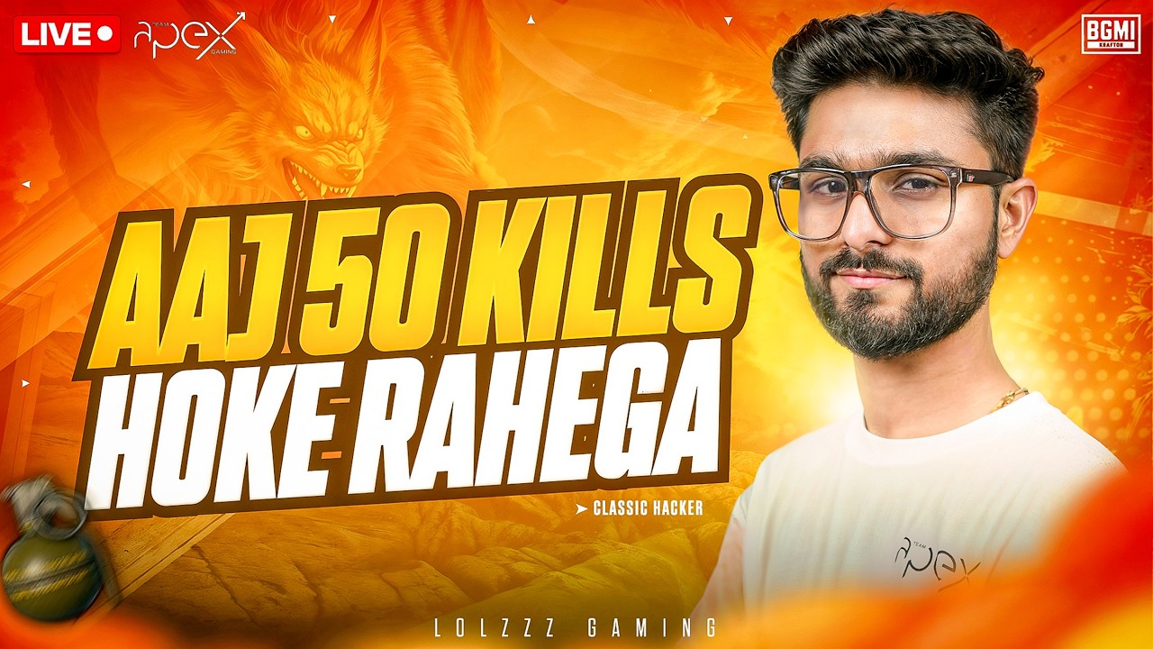 50 SOLO KILLS KAB HONGE | CLASSIC HACKER OR WHAT | BGMI LIVE