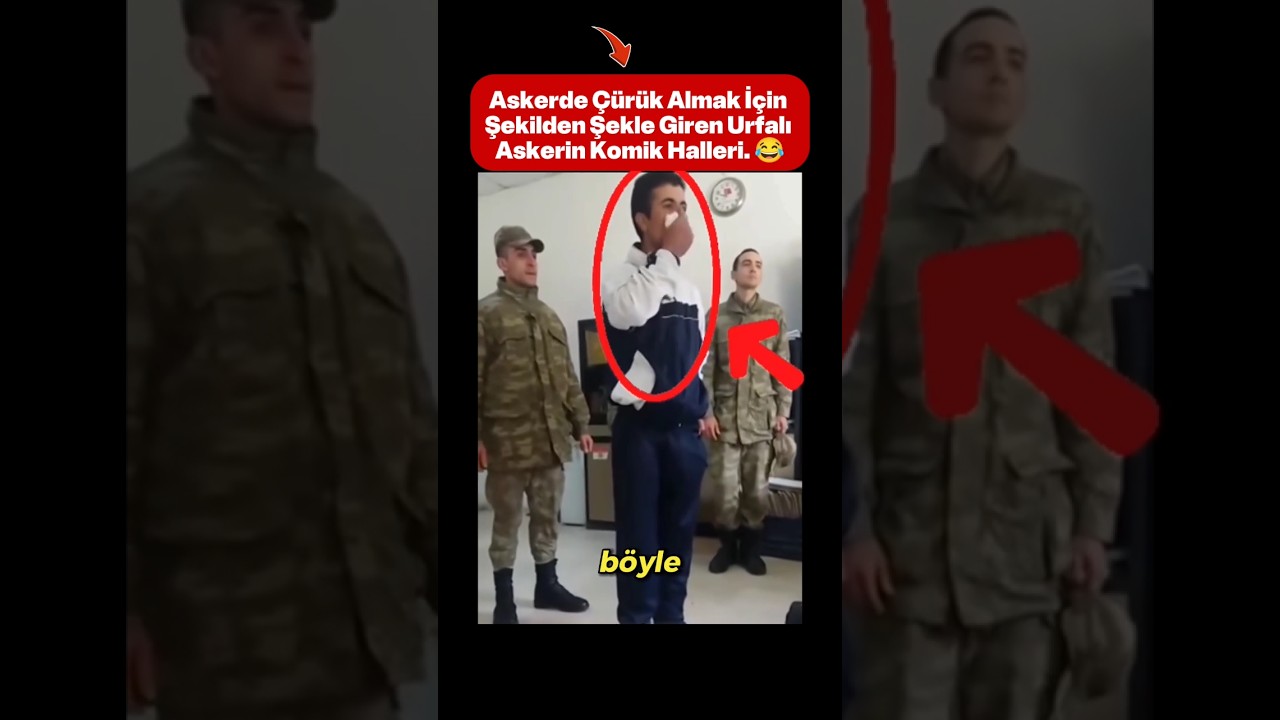 Komutanın Karşısında Çürük Almak İçin Bakın Ne Yaptı! 😅