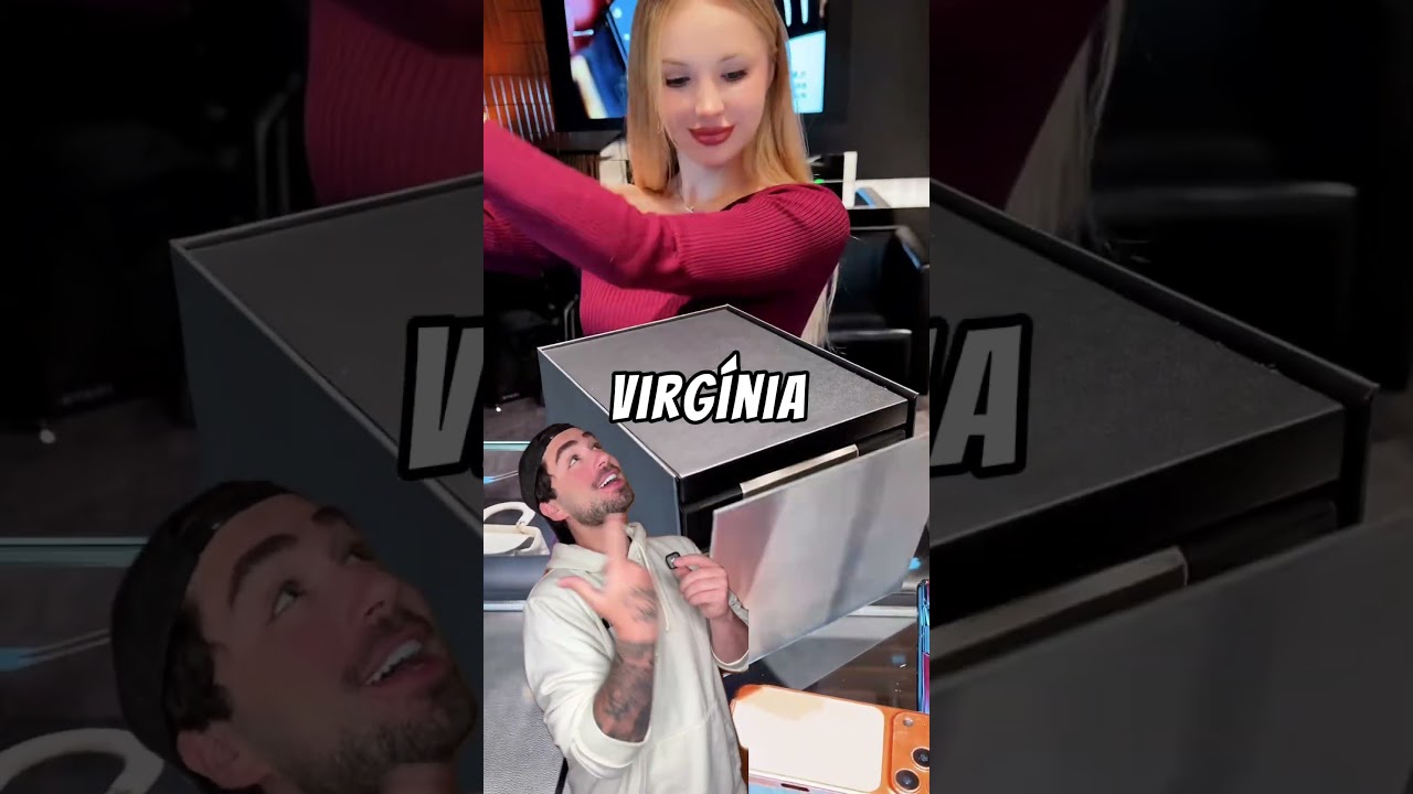 ESSE É O NOVO CELULAR DA VIRGÍNIA! #shorts