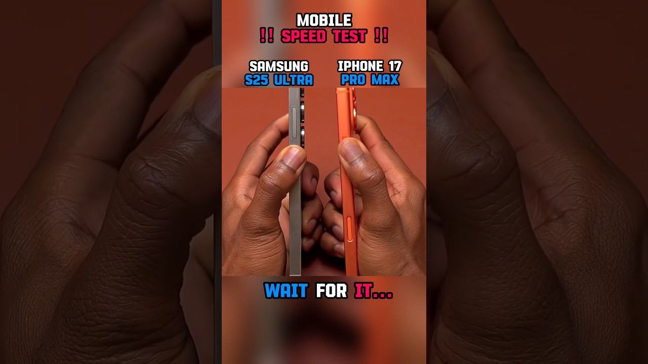 ☠️⚡ IPHONE 17 PRO MAX VS SAMSUNG S25 ULTRA SPEED TEST!!