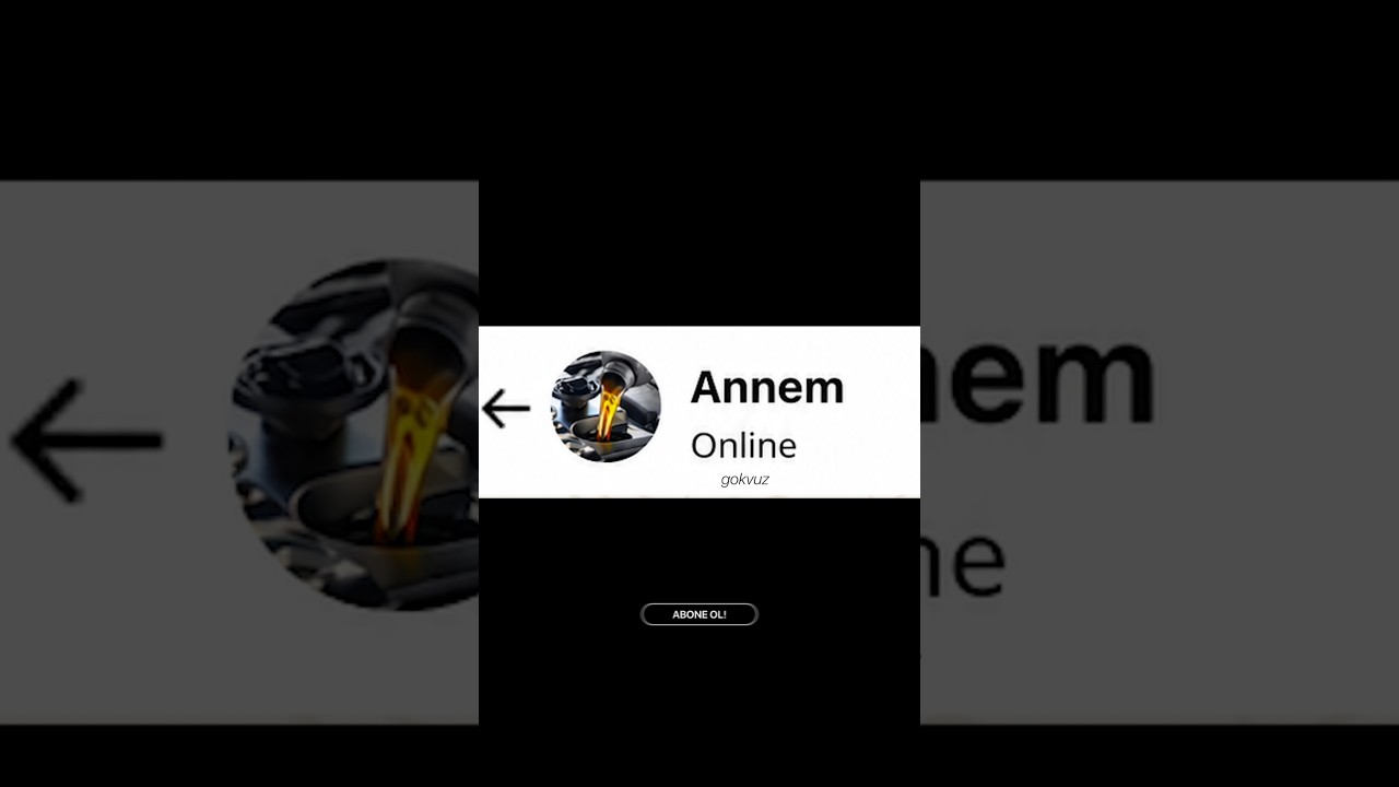 Annem MOTOR YAĞINI profil yaptı!
