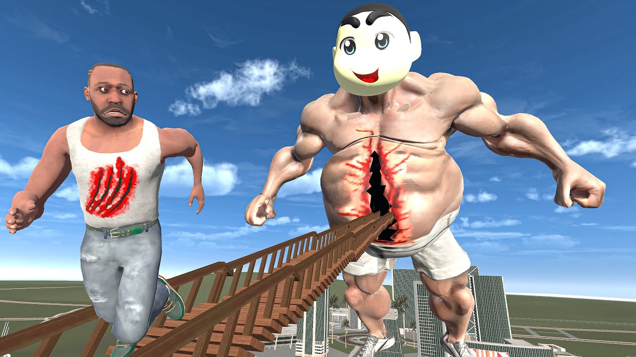 Franklin Enter Inside Strongest Shinchan Big Stomach In Indian Bike Driving 3d