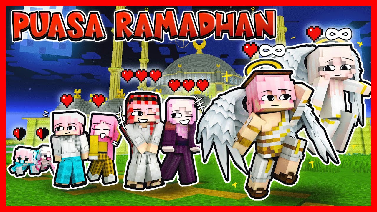 PERJALANAN ATUN & MOMON DARI ANAK NAKAL MENJADI MALAIKAT DI BULAN PUASA !! Feat @sapipurba Minecraft