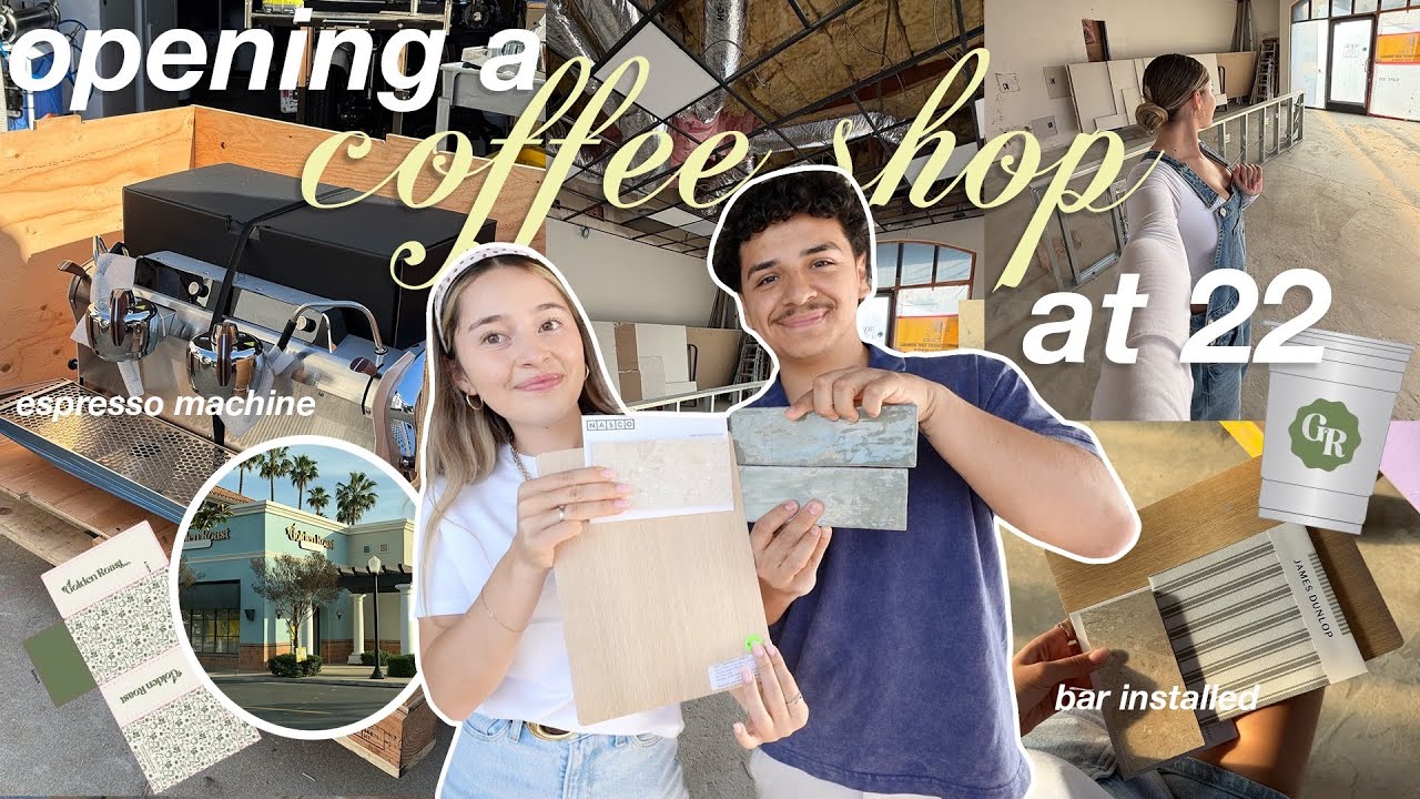 the *ultimate* 1 month cafe update🌟| espresso machine delivery, bar gets installed, interior design - Published by Nathaly Cuevas