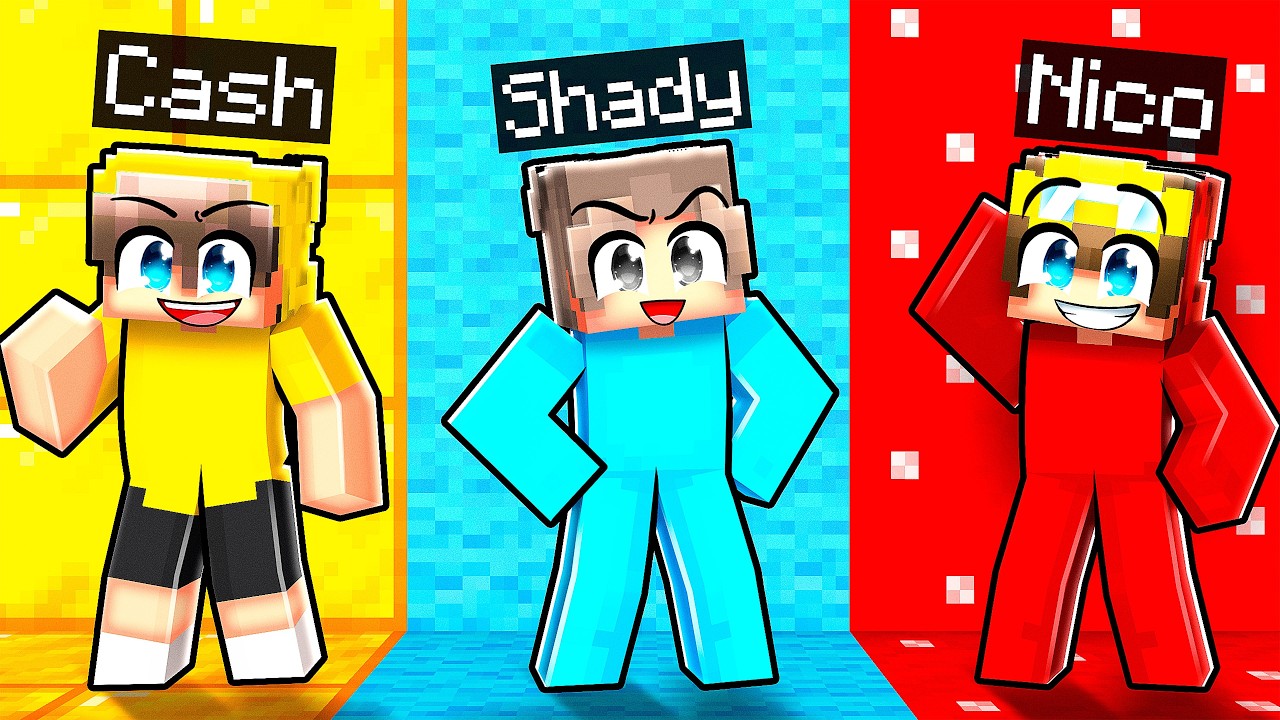 We SWAPPED COLORS in Minecraft…