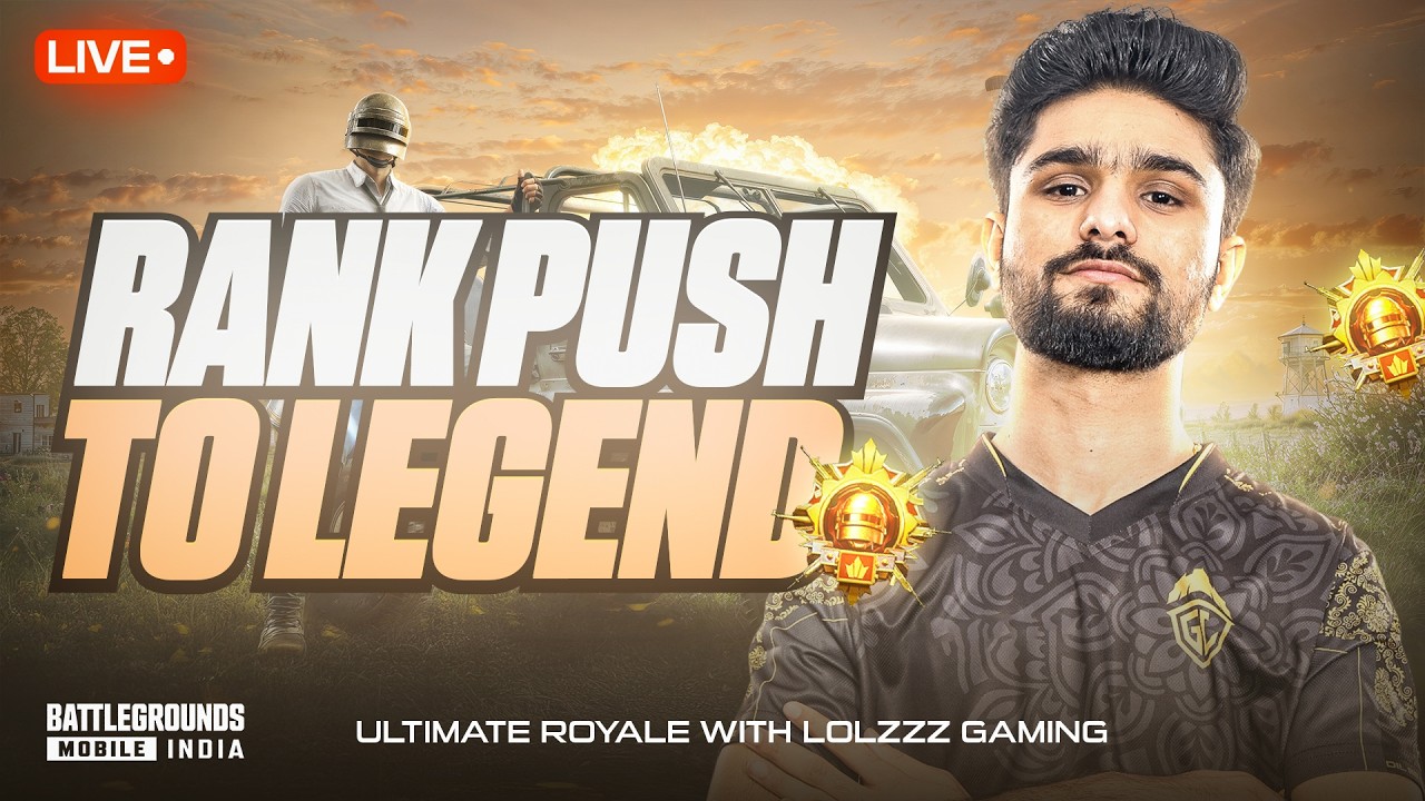 ULTIMATE ROYALE RANK PUSH TO LEGEND | BGMI LIVE
