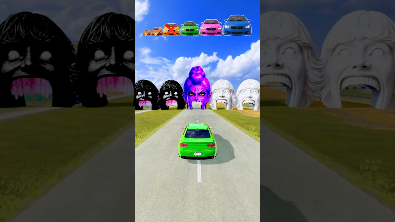 Big & Small Cars VS Quadruple 67 X Rumi #beamng