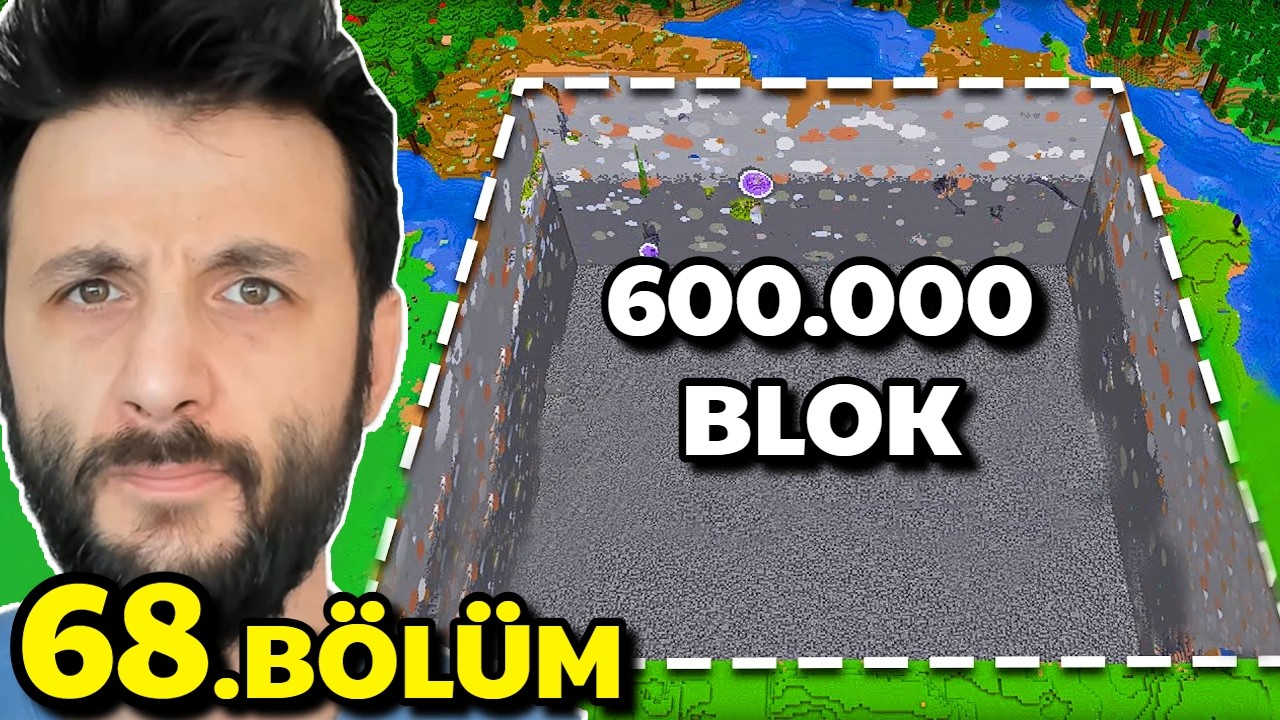 2 Saatte 600.000 BLOK KAZDIK 😮 MİNECRAFT 2026 - 68.Bölüm