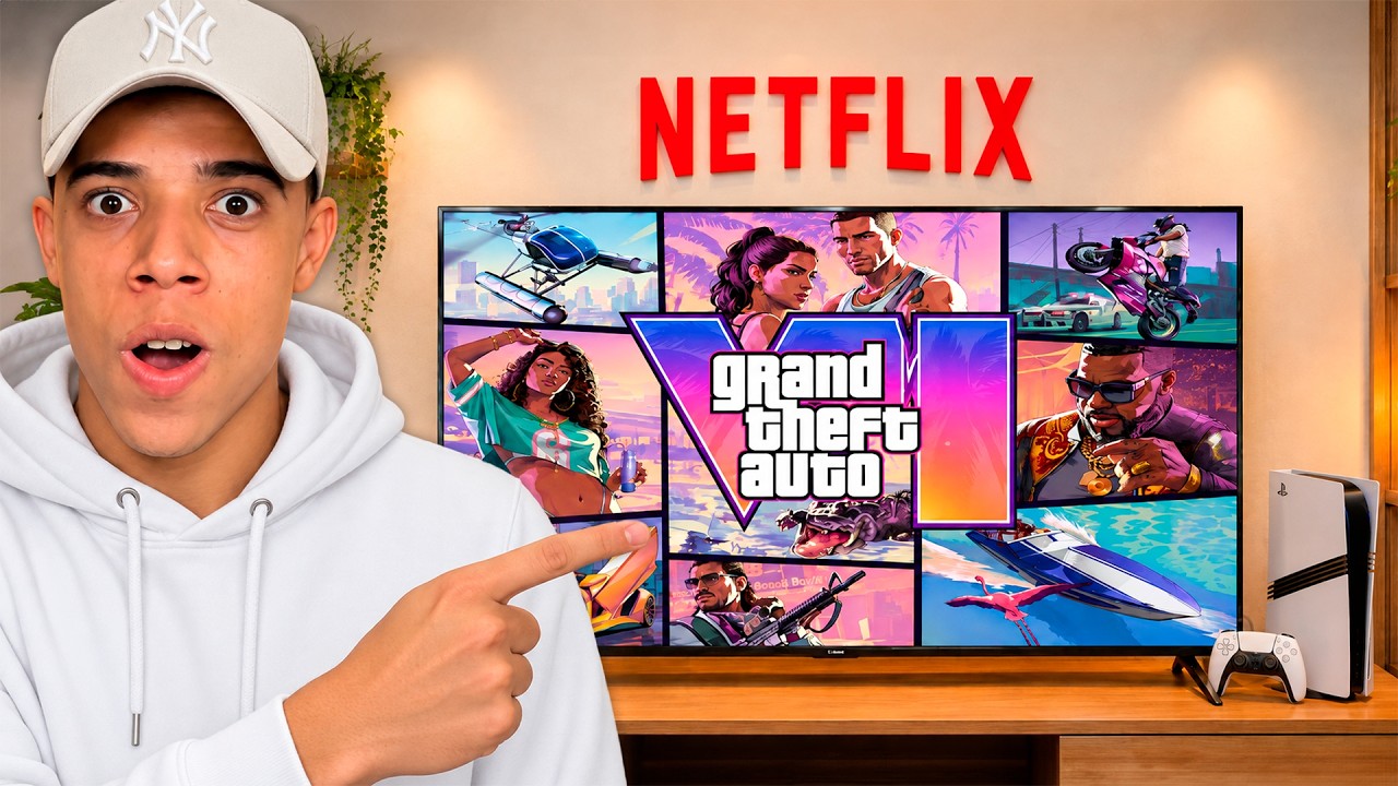 NOVO TRAILER GTA 6 GAMEPLAY NA NETFLIX (AO VIVO)