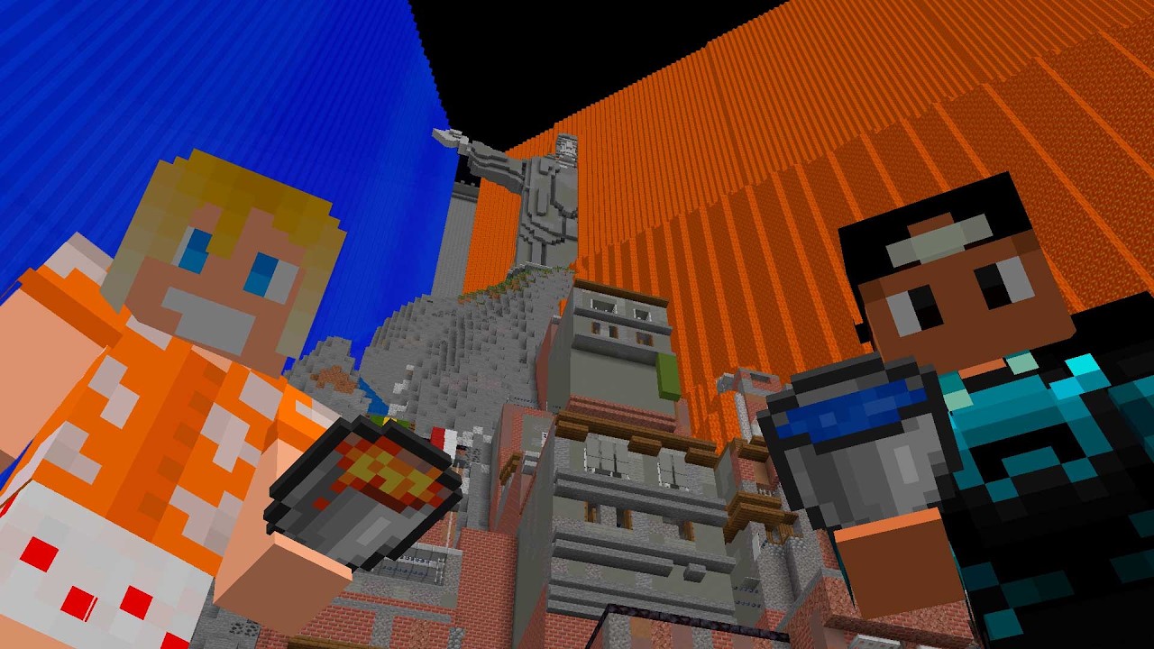 TRANSFORMEI UM BIOMA EM LAVA NO MINECRAFT