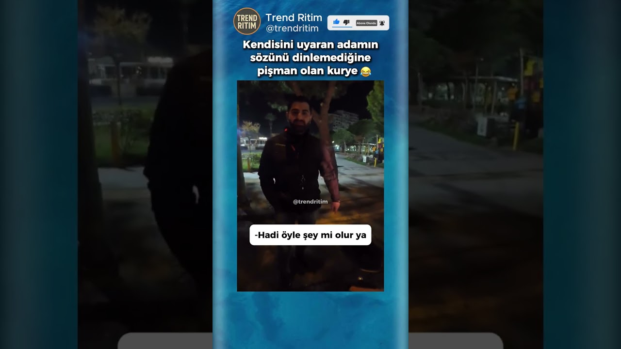 Kendisini Uyaran Adamı Dinlemeyen Motorcunun Pişmanlığı 🤣😆