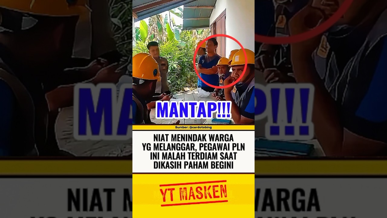PEGAWAI PLN TERDIAM SAAT DIKASIH PAHAM WARGA⁉️ #beritaterkini #trending #fyp #shortsvideo #shorts