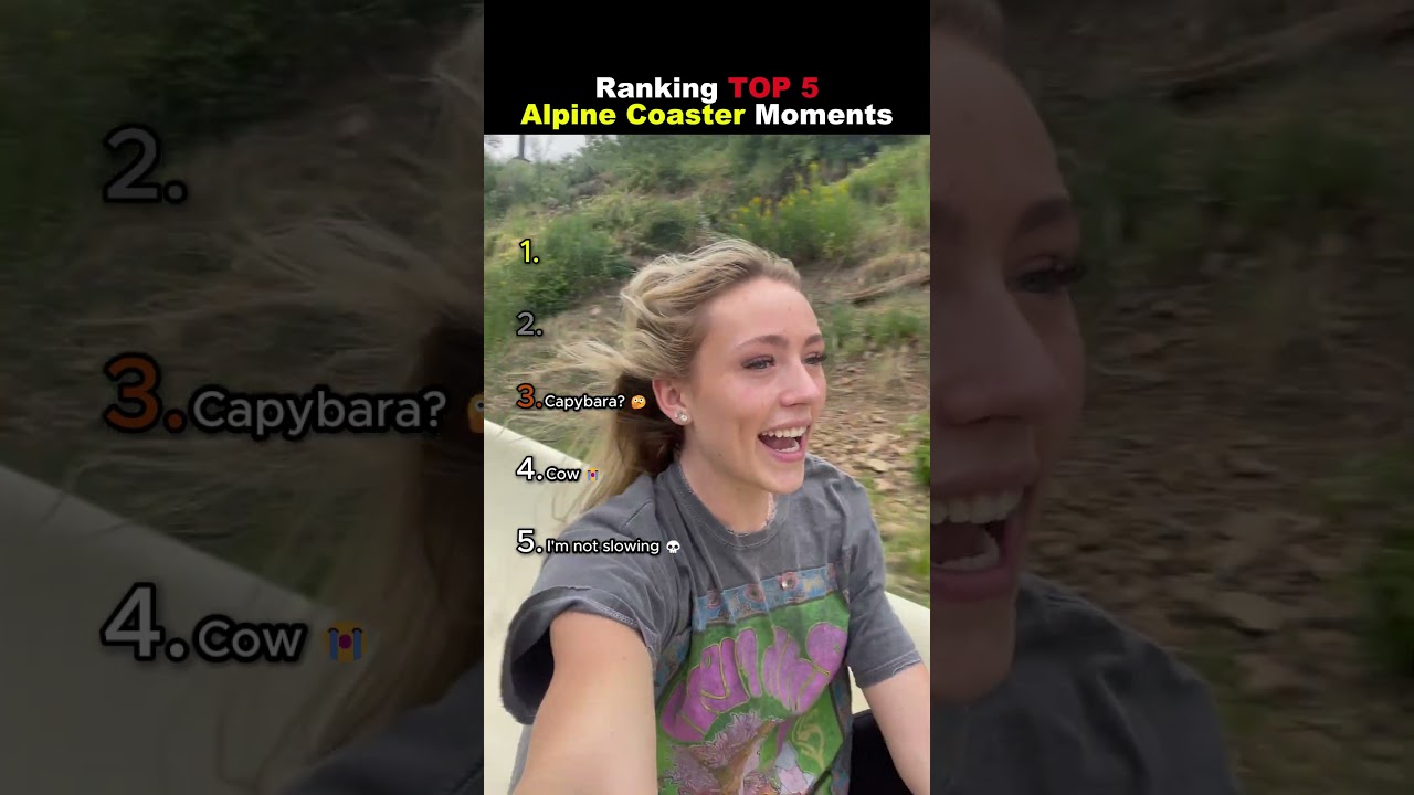 Ranking TOP 5 Alpine Coaster Moments 😭😭 #usa